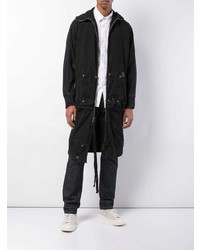 Мужская черная парка от Greg Lauren
