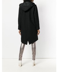 Женская черная парка от Karl Lagerfeld