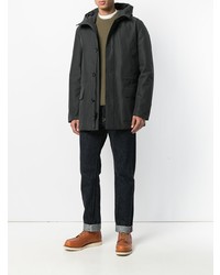 Мужская черная парка от Woolrich