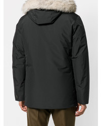 Мужская черная парка от Woolrich