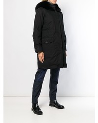 Женская черная парка от Moncler