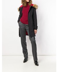 Женская черная парка от Pinko