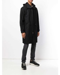 Мужская черная парка от Paltò