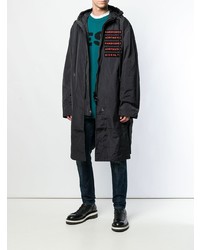 Мужская черная парка от Diesel