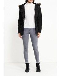 Женская черная парка от Jacqueline De Yong