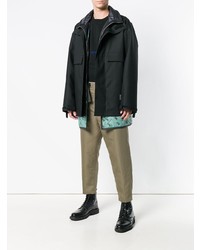 Мужская черная парка от Oamc