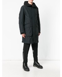 Мужская черная парка от Stone Island