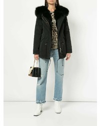 Женская черная парка от Nicole Benisti