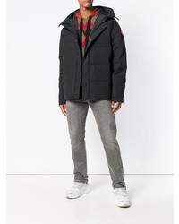 Мужская черная парка от Canada Goose