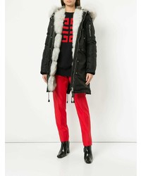 Женская черная парка от Nicole Benisti