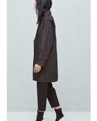 Женская черная парка от Mango