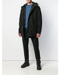 Мужская черная парка от Mr & Mrs Italy