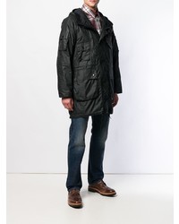 Мужская черная парка от Barbour