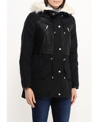 Женская черная парка от Mim