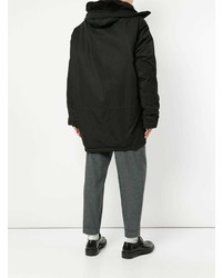 Мужская черная парка от Hed Mayner