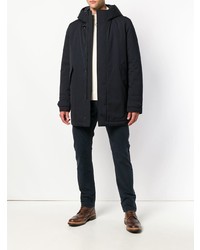 Мужская черная парка от Fay