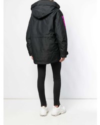 Женская черная парка от Dsquared2