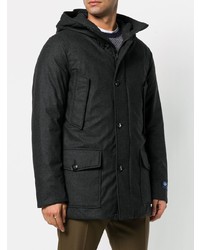 Мужская черная парка от Woolrich