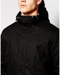 Мужская черная парка от Wesc