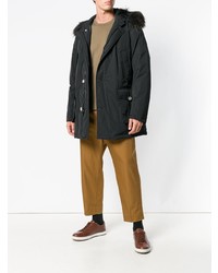 Мужская черная парка от Woolrich