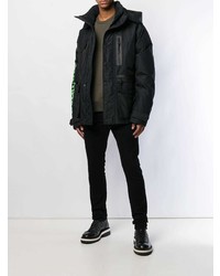 Мужская черная парка от DSQUARED2