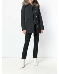 Женская черная парка от Woolrich