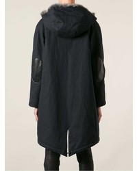 Женская черная парка от Liska