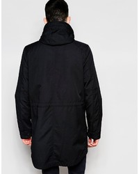 Мужская черная парка от Lindbergh