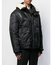 Мужская черная парка от Neil Barrett