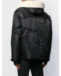 Мужская черная парка от Neil Barrett