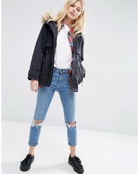 Женская черная парка от Asos