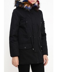 Женская черная парка от QED London