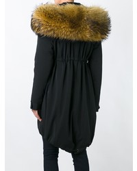 Женская черная парка от Liska