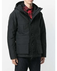 Мужская черная парка от Woolrich