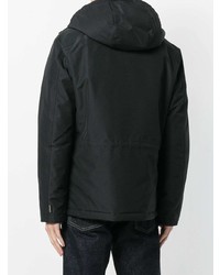 Мужская черная парка от Woolrich