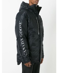 Мужская черная парка от Canada Goose