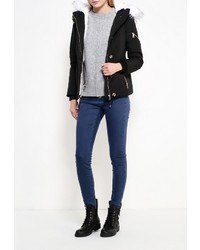 Женская черная парка от Softy