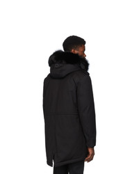 Мужская черная парка от Mackage