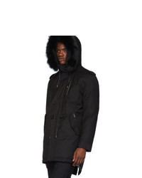 Мужская черная парка от Mackage