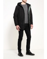 Мужская черная парка от Tom Tailor Denim