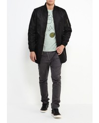 Мужская черная парка от Tony Backer