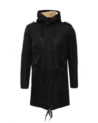 Мужская черная парка от Tony Backer