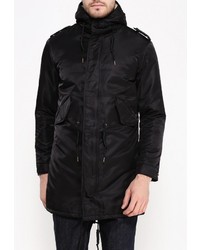 Мужская черная парка от Tony Backer