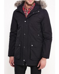 Мужская черная парка от Topman