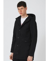 Мужская черная парка от Topman