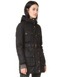 Женская черная парка от Belstaff