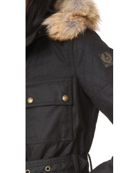 Женская черная парка от Belstaff