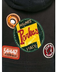 Женская черная парка от Mr & Mrs Italy