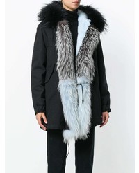 Женская черная парка от Mr & Mrs Italy