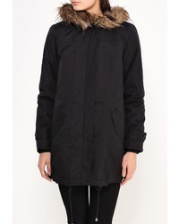 Женская черная парка от Vila